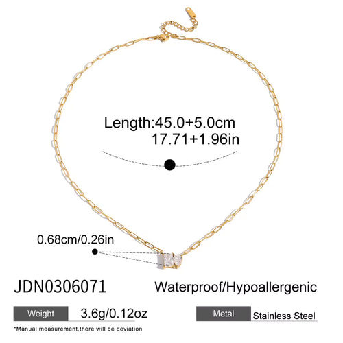 Load image 1 in gallery view. 18K Gold Plated Multi Shape White Zircon Bracelet Embellish Bracelet
