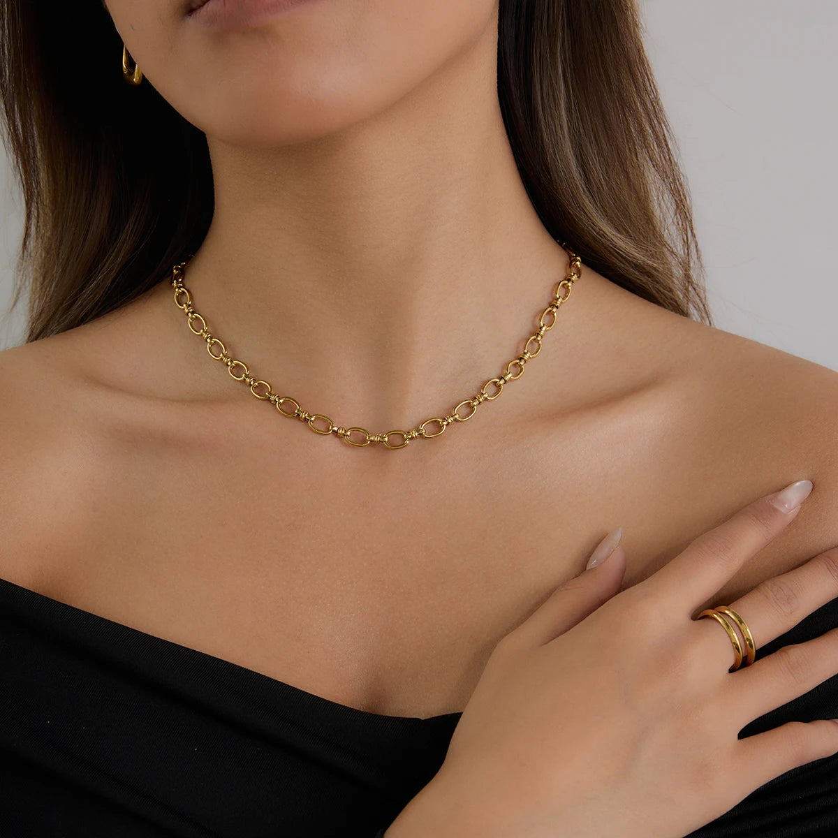 Zircon Moon Butterfly Leaf Bow Pearl Necklace