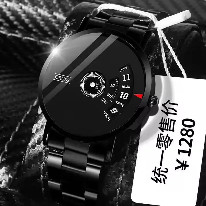 ORUSS 862 Waterproof Luxury Quartz Watch Black dial Stainless Steel Men’s Wristwatch (Copy) (Copy)