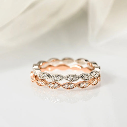 Load image 1 in gallery view. Oval women Cubic Zirconia Engagement Wedding Band
