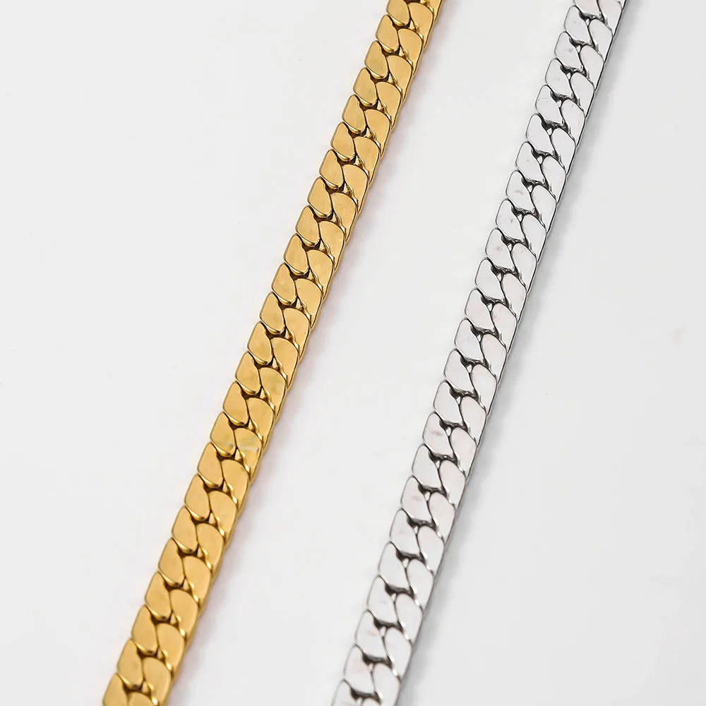 24 inches Silver Plated cuban Necklace For Men Women