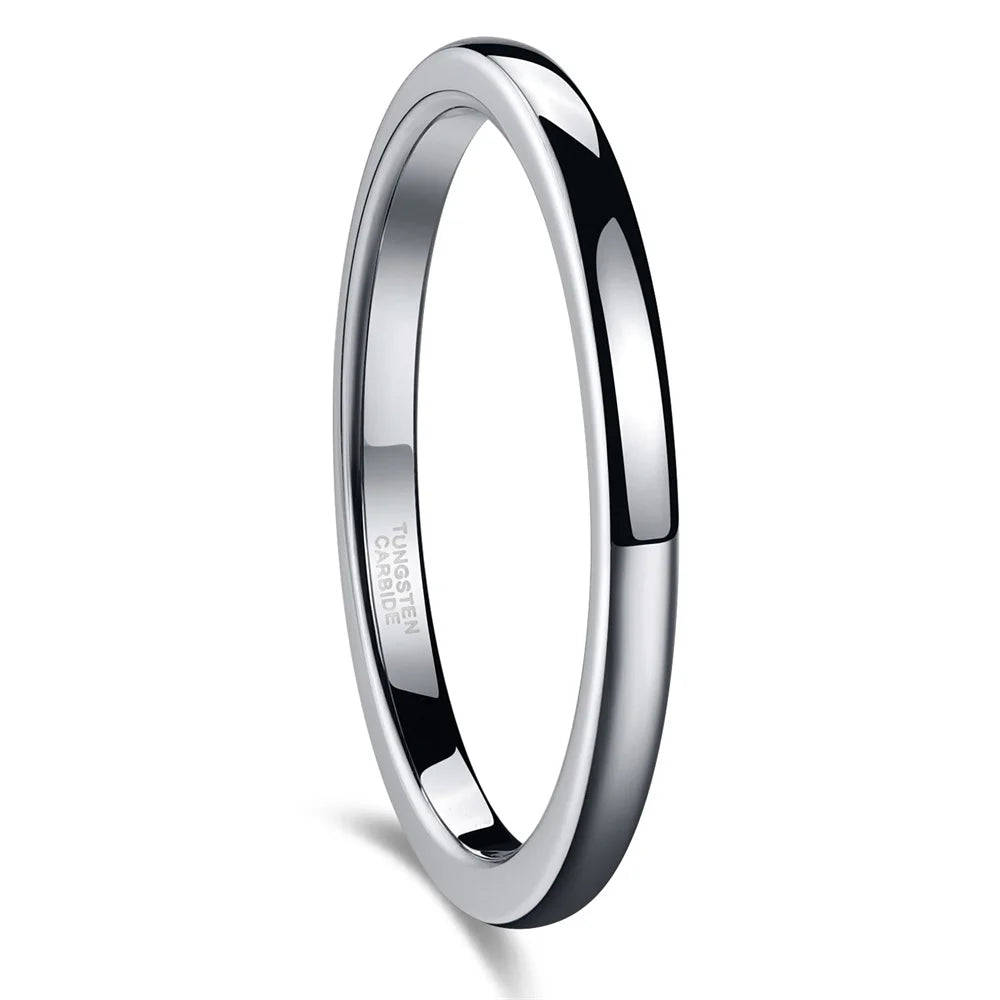 Silver Tungsten Custom Women Engagement Bands
