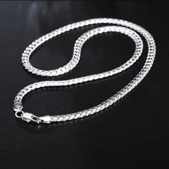 Sideways Necklace for Women and Men Link Chain