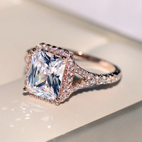 Load image 1 in gallery view. High Quality Rose Gold Woman Ring