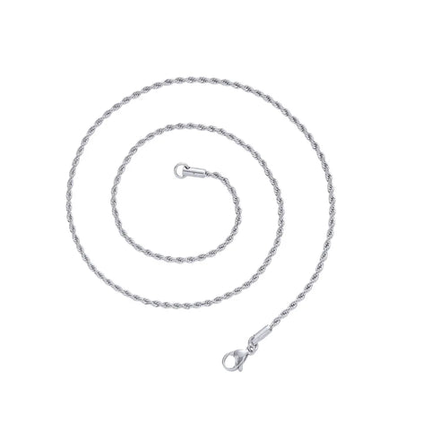 Load image 1 in gallery view. 20 inch Customized Stainless Steel Link Chain for Men & Women 4mm-7mm Waterproof Gold Plated Wheat Necklace Imitation Pearl