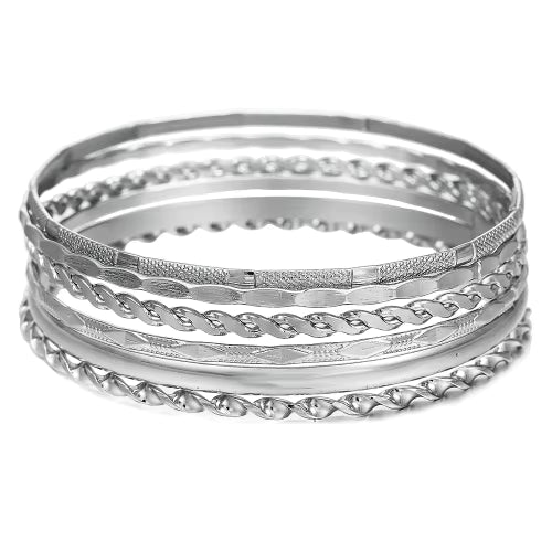 Load image 1 in gallery view. 18k Gold Plated Bangles Ethnic Western Region Ancient Style Jewelry for Women