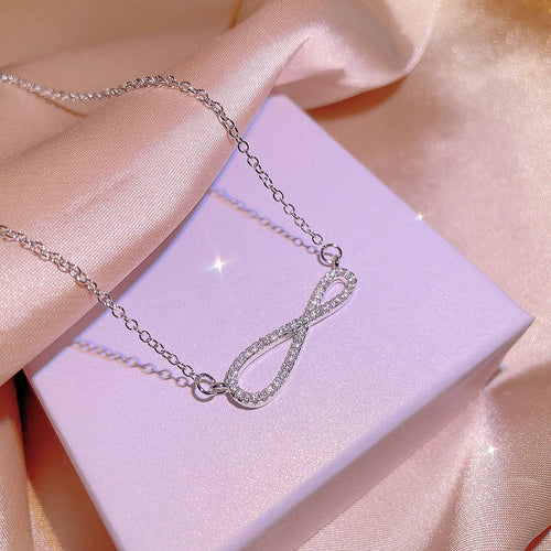 Load image 1 in gallery view. Platinum Plated Zircon Necklace Set for Women