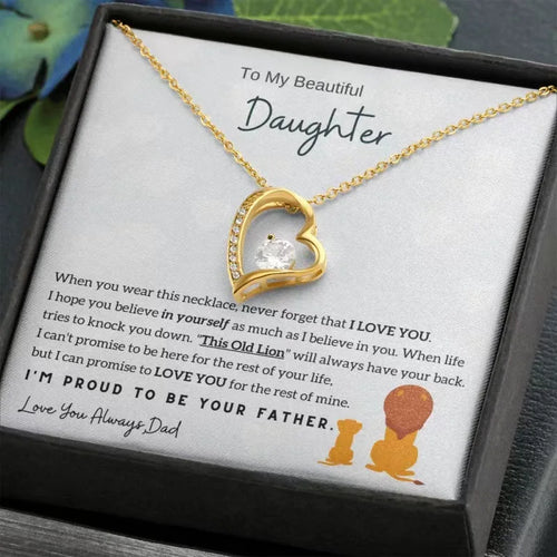 Load image 1 in gallery view. Minimalist 14K Gold Plated Diamond Necklace Love Heart Pendant