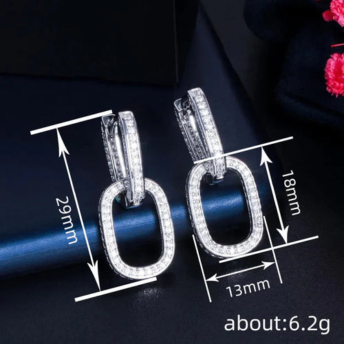 Load image 1 in gallery view. Hoop Earrings Gold Silver Plated Diamond Jewelry