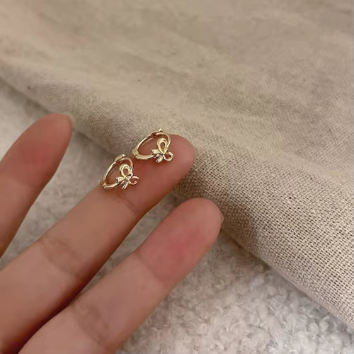 Gold Plated Hoop Earrings For Children Woman