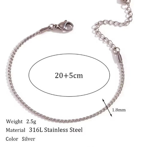 Load image 1 in gallery view. Silver Plated  Waterproof  Chain  Necklace Fashion Jewelry