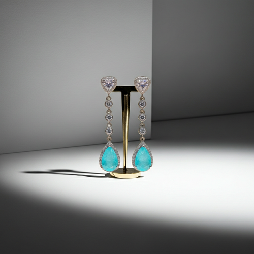 Load image 1 in gallery view. Drop Shape Shine Jewelry Earring for Women