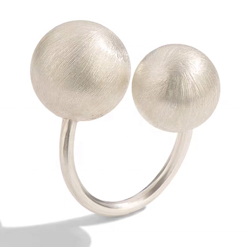 Load image 1 in gallery view. Classic Tibetan Sterling Silver Round Charm Beads, Bracelet for Woman Wedding, Anniversary Gift