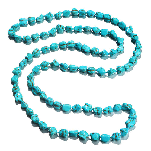 Load image 1 in gallery view. Natural Turquoise Tumble Gemstone Beads , Genuine Turquoise Smooth Nugget Beads , Handmade Tumble Beads For Women Party Jewelry