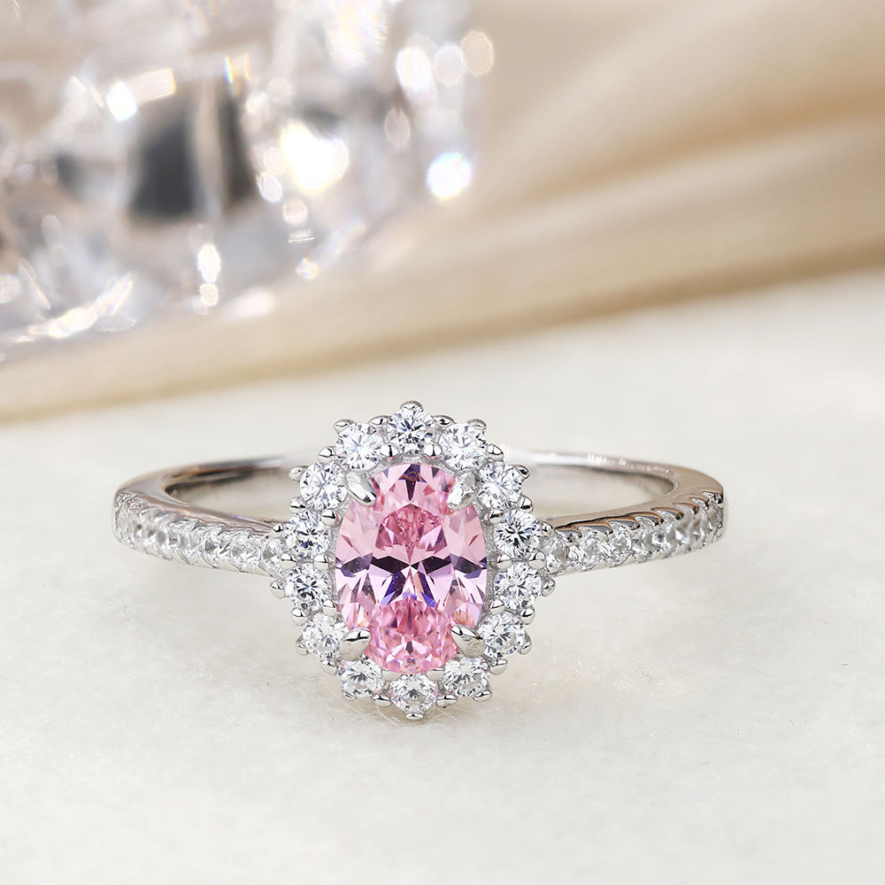 925 Sterling Silver Ruby Sapphire Ring – Simulated Gemstone Promise Wedding Anniversary Ring for Women
