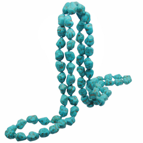 Load image 1 in gallery view. Natural Turquoise Tumble Gemstone Beads , Genuine Turquoise Smooth Nugget Beads , Handmade Tumble Beads For Women Party Jewelry