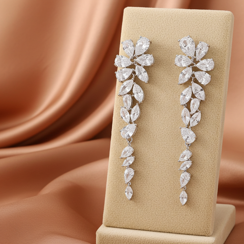 Load image 1 in gallery view. Long Earrings Exquisite Personality Simple Luxury Versatile Temperament Women's Earrings